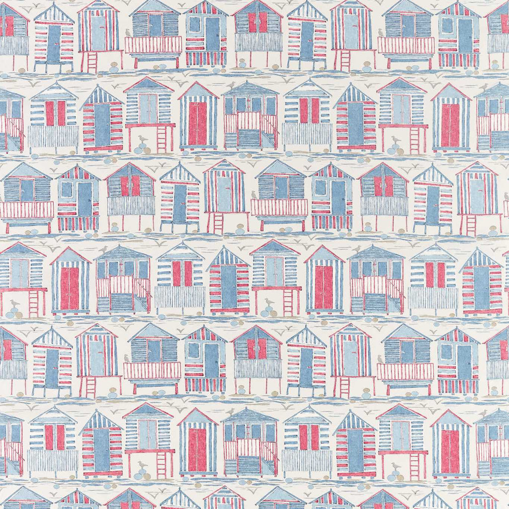 New Tiger Stripe Wallcovering Blue/Ivory | Sanderson