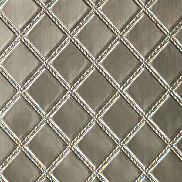 Trapuntato - Silver Wallcovering | Phillipe Romano