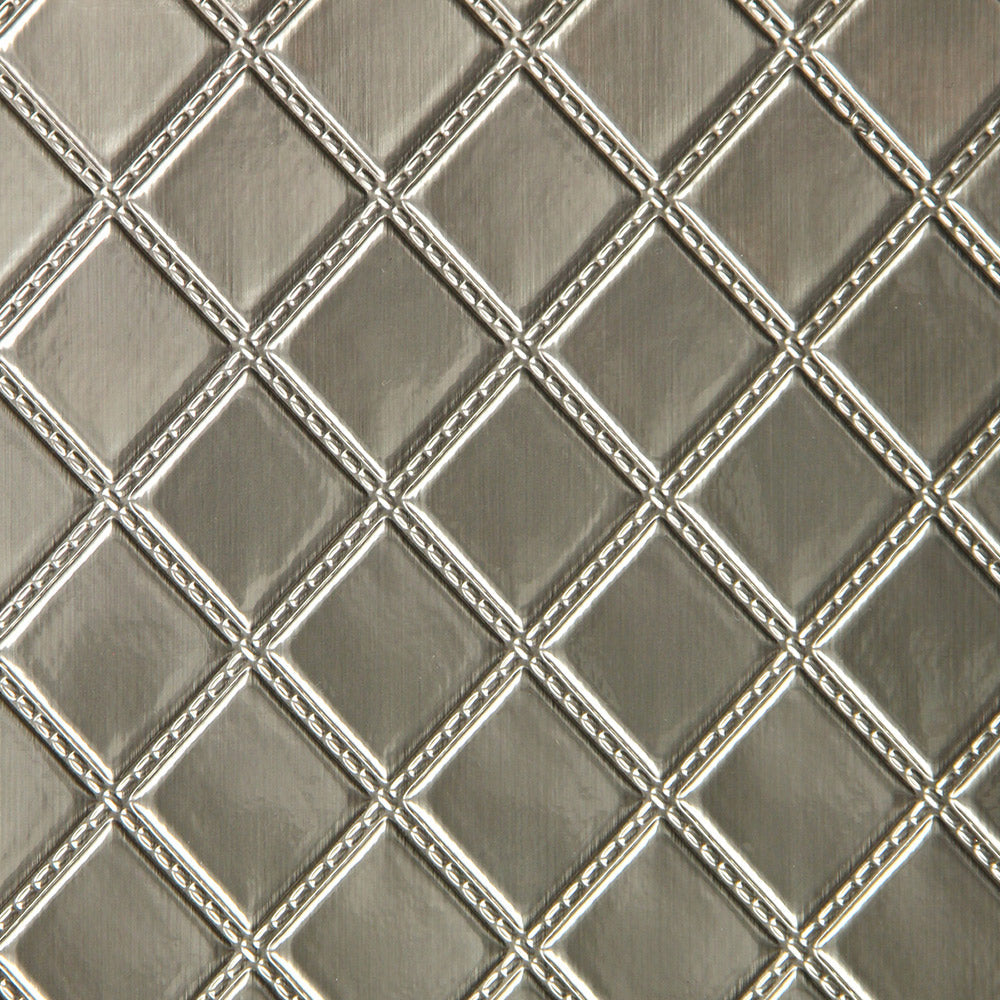 Trapuntato - Silver Wallcovering | Phillipe Romano