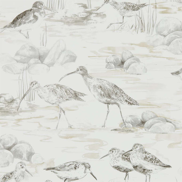 Estuary Birds Chalk/Sepia | Sanderson