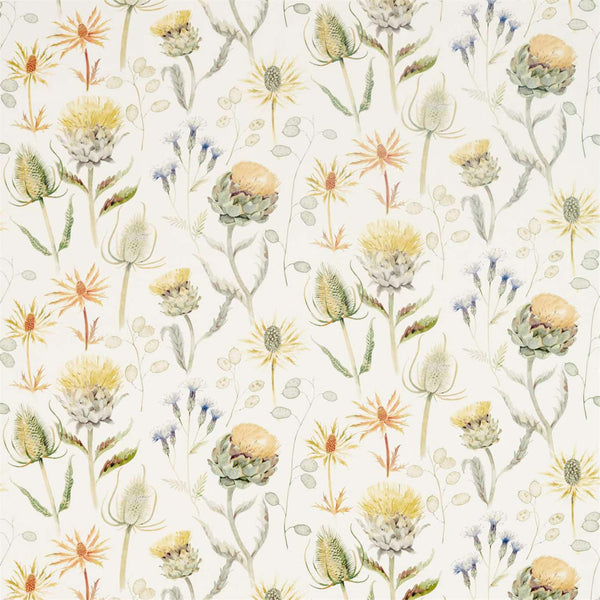 Thistle Garden Ochre/Olive | Sanderson