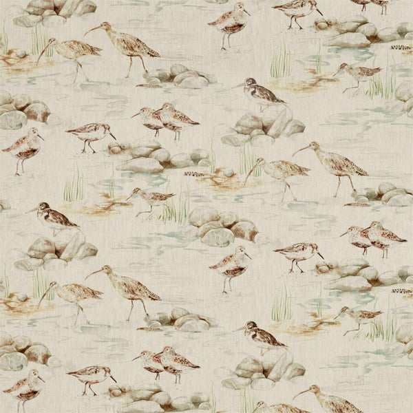 Estuary Birds Linen Eggshell/Nest | Sanderson