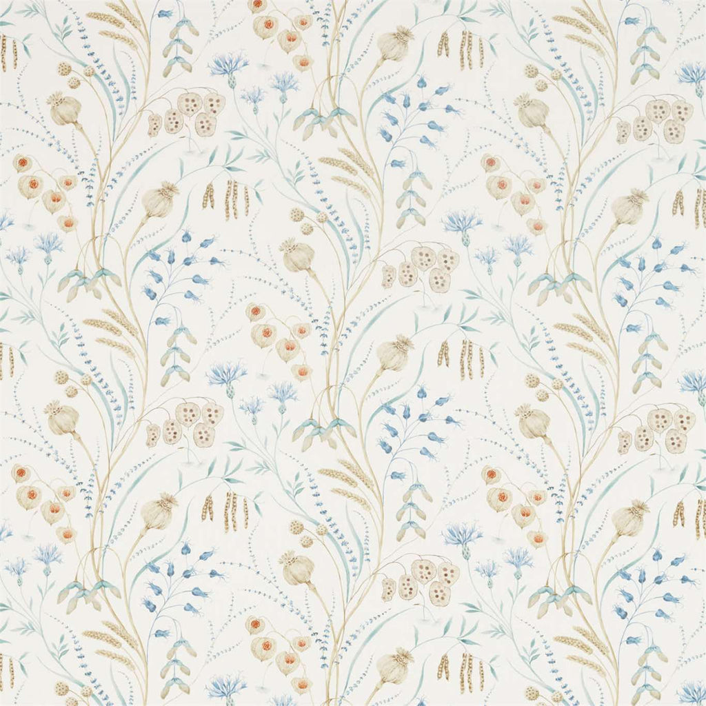 Summer Harvest Cornflower/Wheat | Sanderson detail 5