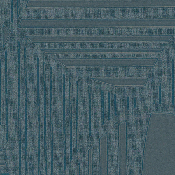 Madrid Full Circle Teal Wallcovering | Phillipe Romano