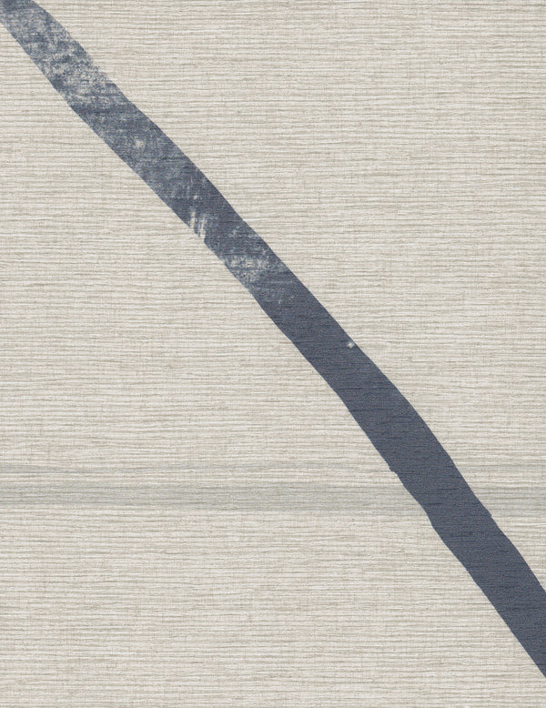Madrid Ebb and Flow Blue Streak Wallcovering | Phillipe Romano