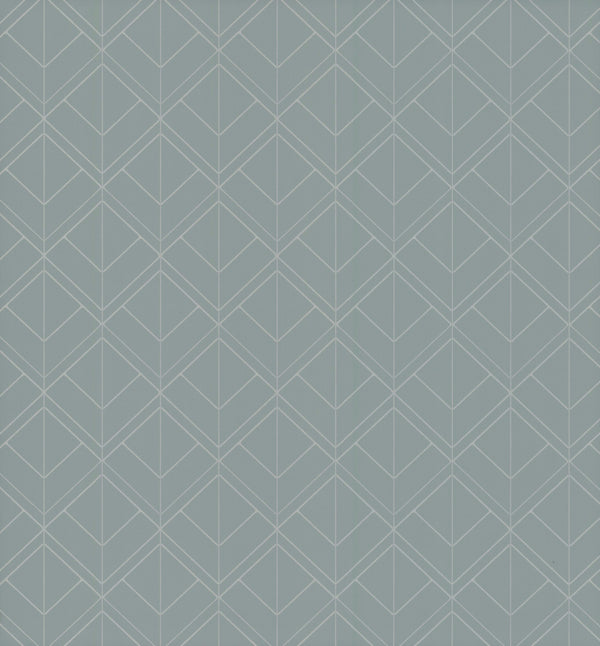 Madrid Borderline Lagoon Wallcovering | Phillipe Romano