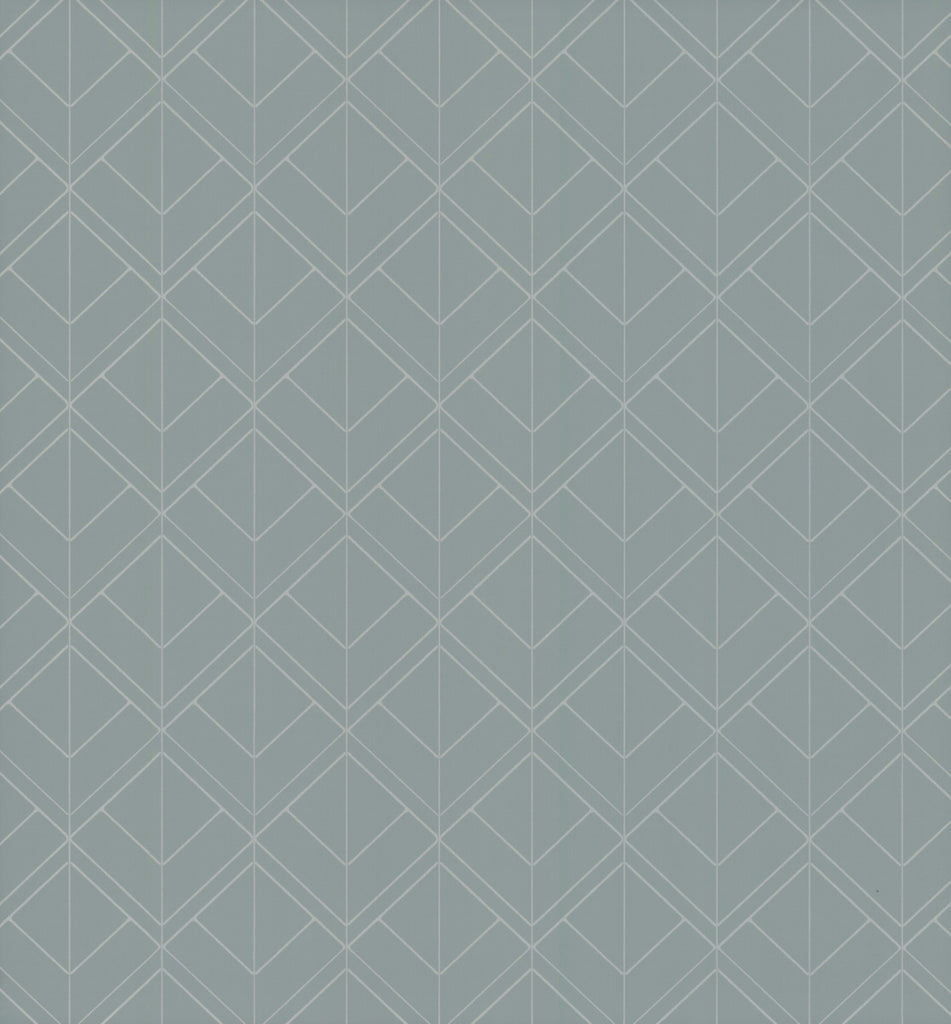 Madrid Borderline Lagoon Wallcovering | Phillipe Romano