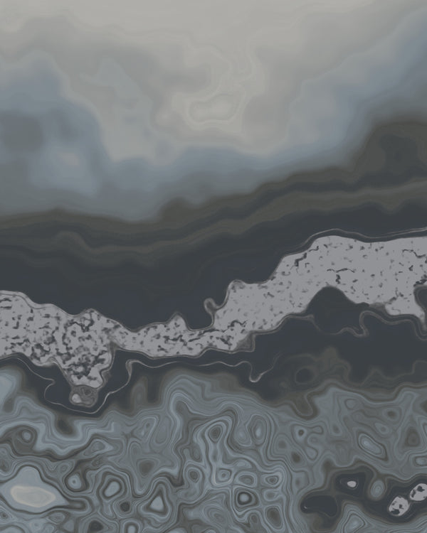Rome Naturalist Blue Agate Wallcovering | Phillipe Romano