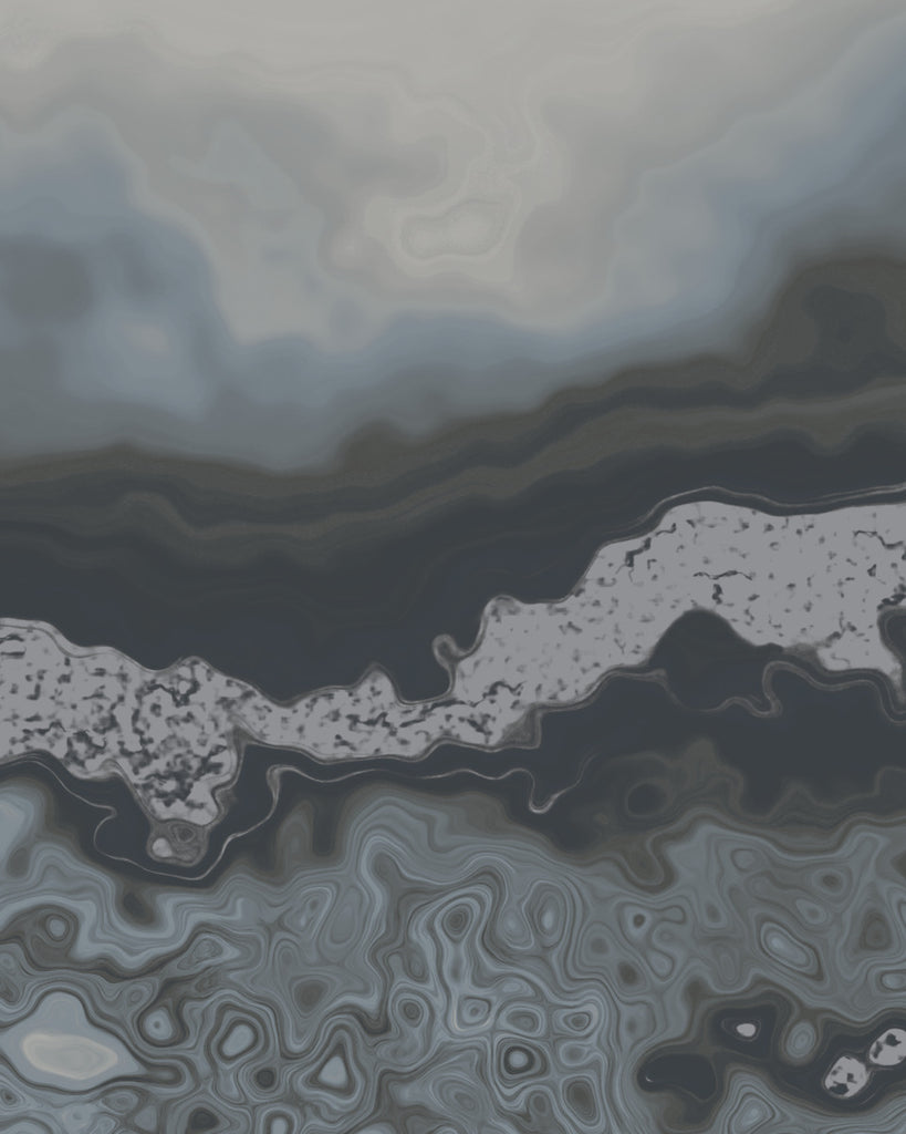 Rome Naturalist Blue Agate Wallcovering | Phillipe Romano