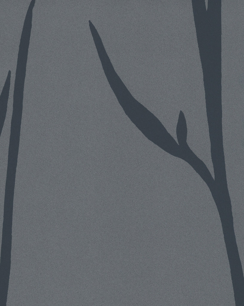 Rome Wisp Feathery Blue Wallcovering | Phillipe Romano