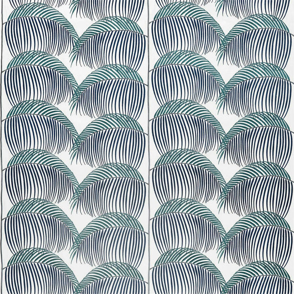 Manila Embroidery Indigo | Sanderson