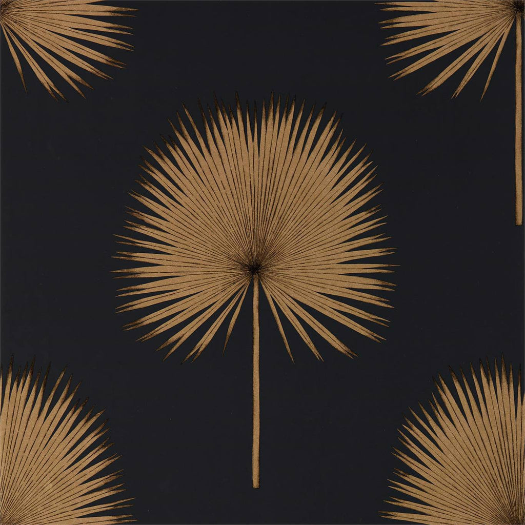 Fan Palm Charcoal/Gold | Sanderson