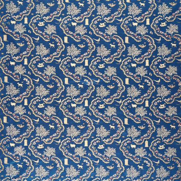 Wildflower Meadow Brocade Sapphire | Sanderson