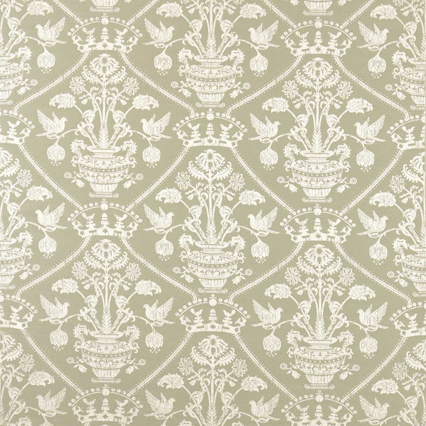 Highgrove Damask Silver Green | Sanderson