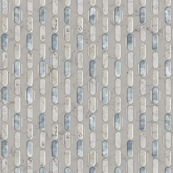 Capsules Blue DI 3302-3, Roll Vinyl Wallcoverings | Tres Tintas