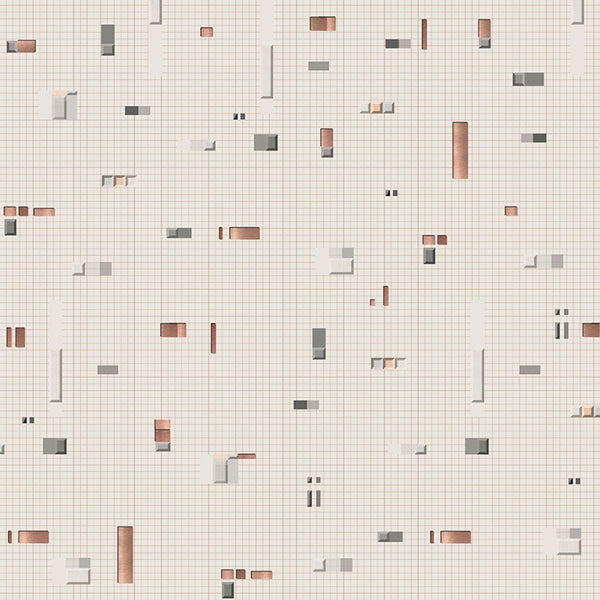 Pixels Bronze DI 3304-2, Roll Vinyl Wallcoverings | Tres Tintas