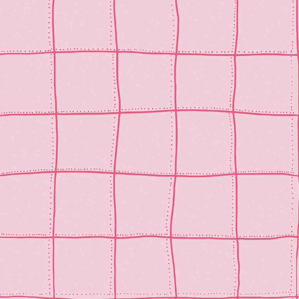 Squares Pink DI 3308-2, Roll Vinyl