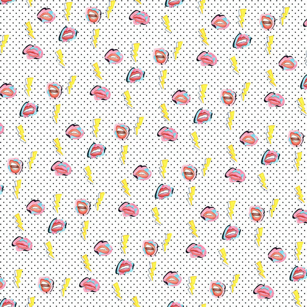 Lips Black DI 3309-1, Roll Vinyl Wallcoverings | Tres Tintas