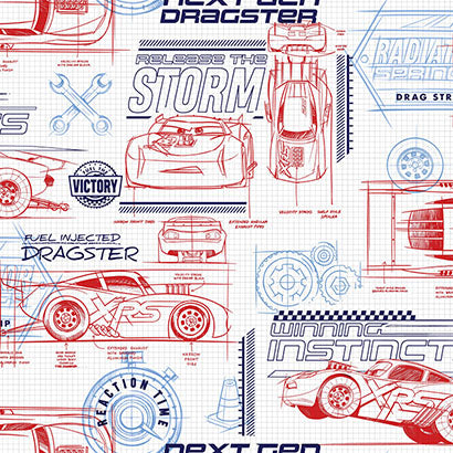 Disney and Pixar Cars Schematic Wallpaper | Jeffrey Stevens