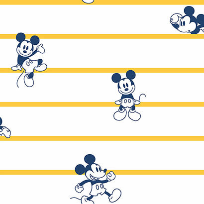 Disney Mickey Mouse Stripe Wallpaper | Jeffrey Stevens