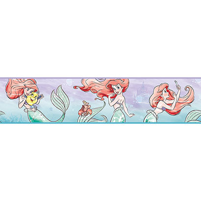 Disney The Little Mermaid Ariel & Friends Border Wallpaper Border | Jeffrey Stevens