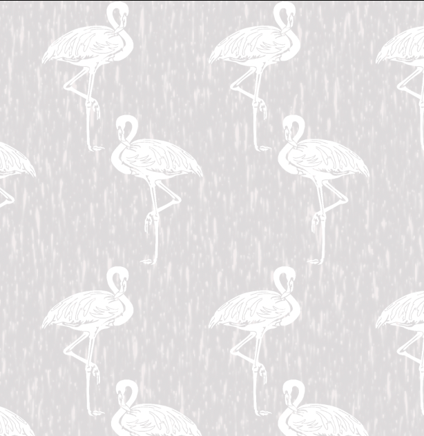 Wild Flamingos Taupe Grey Wallpaper