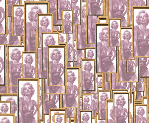 Marilyn Frames Pink Gold Pop Art | Architectural Wallcoverings