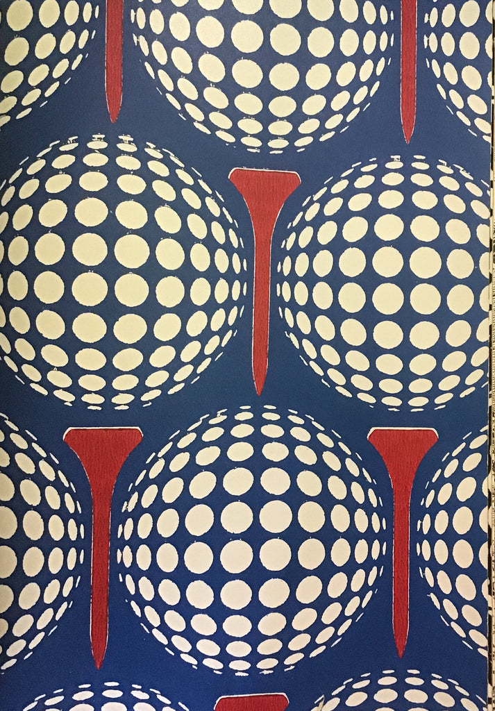 Gregoryville Golf Vintage 1970's Wallcovering Wallcovering | DW Bespoke Studios