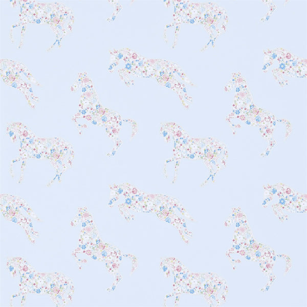 Pretty Ponies Chintz/Blue | Sanderson