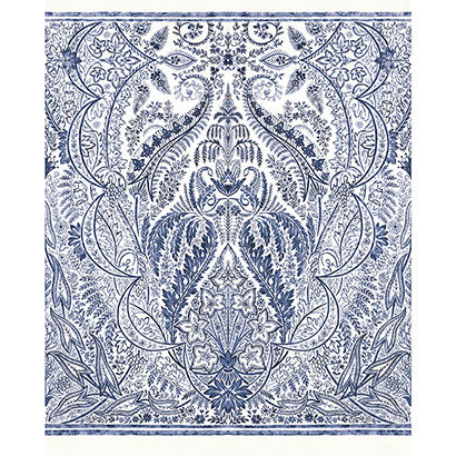Jaipur Paisley Damas Wallpaper Mural | Jeffrey Stevens