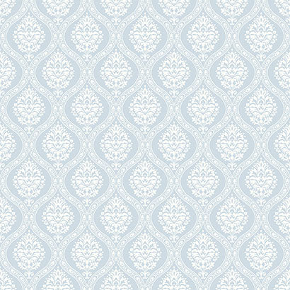Howth Cream Light Blue Wallcovering | Jeffrey Stevens