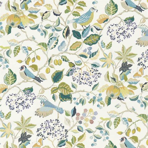 Birds & Berries Southwold Blue | Sanderson