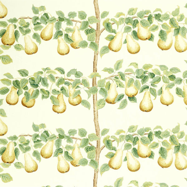 Perry Pears Ochre/Leaf Green | Sanderson