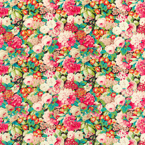 Rose & Peony Cerise/ Veridian | Sanderson
