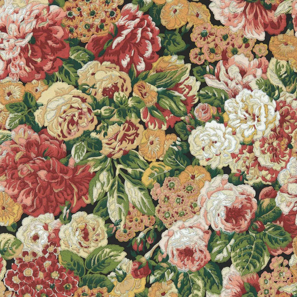 Rose And Peony Amanpuri Red/Devon Green | Sanderson