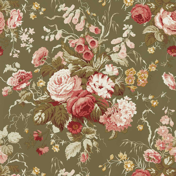 Stapleton Park Olive/Bengal Red | Sanderson