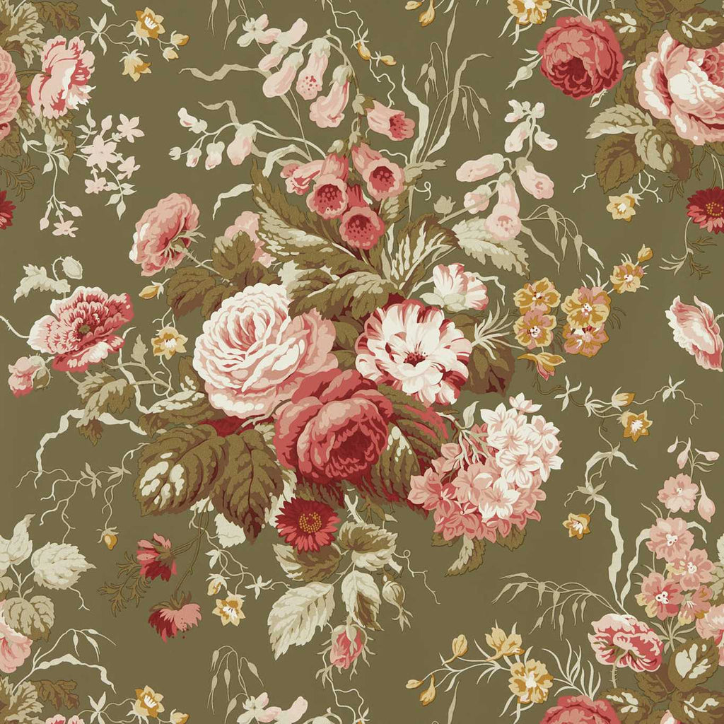 Stapleton Park Olive/Bengal Red | Sanderson