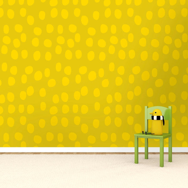 Dottie Wheat - Golden Yellow Commercial Wallcovering | Koroseal
