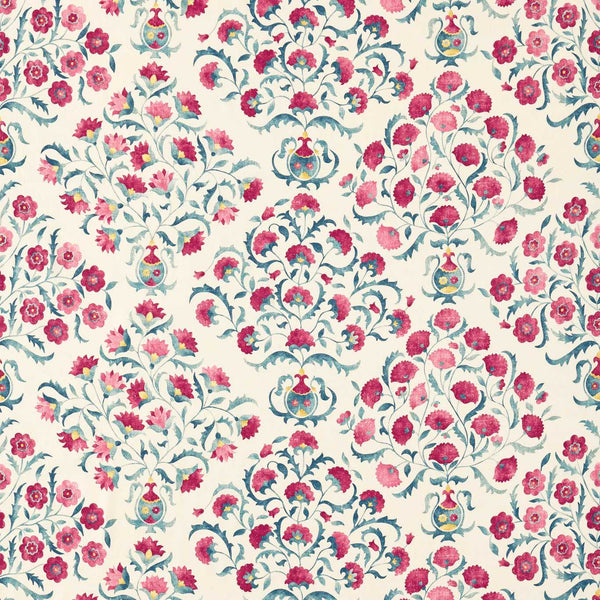 Ottoman Flowers Cherry/Indigo | Sanderson