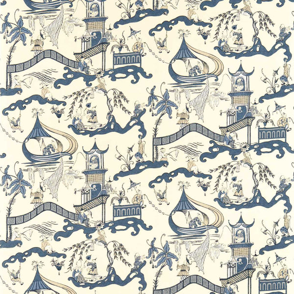 Pagoda River Indigo/Blue | Sanderson