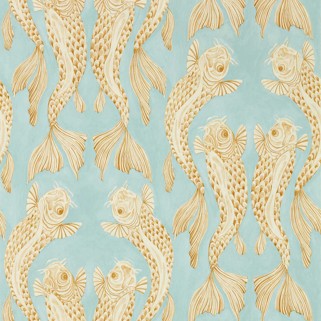 Voyaging Koi Clear Sky/Persimmon | Sanderson