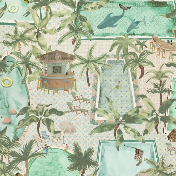 Lido Palm Green Wallcovering | Brand McKenzie