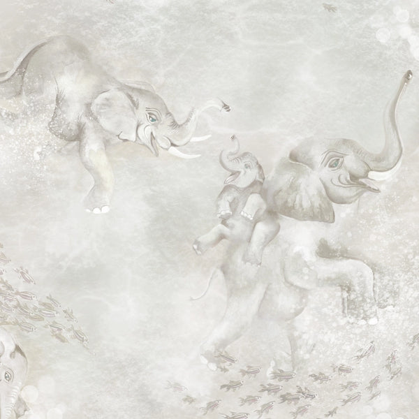 Elephant Breaststroke Stone Wallcovering | Brand McKenzie