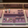 Jewelry display case in DWCC-102000-Per Yard Wallcovering with Backing
