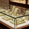 Jewelry display case in DWCC-104400-Per Yard Wallcovering with Backing