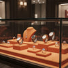 Jewelry display case in DWCC-104600-Per Yard Wallcovering with Backing