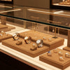 Jewelry display case in DWCC-105800-Per Yard Wallcovering with Backing