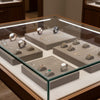 Jewelry display case in DWCC-106000-Per Yard Wallcovering with Backing