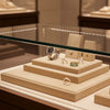Jewelry display case in DWCC-107600-Per Yard Wallcovering with Backing