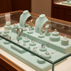 Jewelry display case in DWCC-107800-Per Yard Wallcovering with Backing